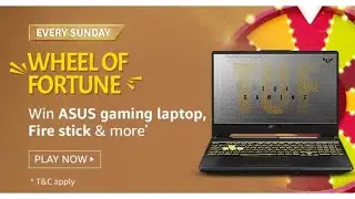 Amazon Wheel Of Fortune Quiz Answers Today | Win Cashback Offer | 13 December 2020