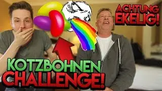(EKELHAFTE) KOTZBOHNEN CHALLENGE MIT MEINEM VATER | REWINSIDE