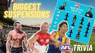 Самые длительные дисквалификации в истории AFL (Интересные факты AFL)
