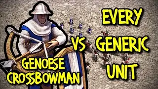 ELITE GENOESE CROSSBOWMAN vs EVERY GENERIC UNIT | AoE II: Definitive Edition
