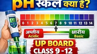 pH स्केल क्या है? | pH Scale आसान हिंदी में | UP Board Class 9&ndash;12