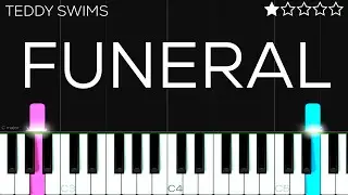 Teddy Swims - Funeral | EASY Piano Tutorial