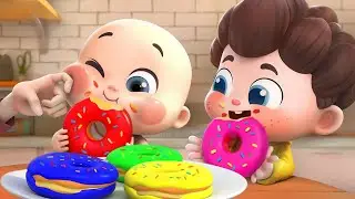 Five Little Donuts | Learn Colors & Numbers | Nursery Rhymes & Kids Songs | Neo's World | BabyBus