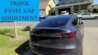 Model Y Trunk Panel Gap Adjustment