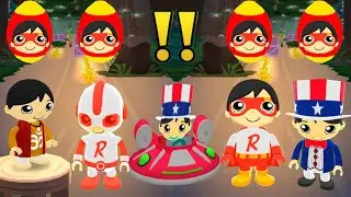TAG WITH RYAN RICOCHET RYAN VS WASHINGTON DC VS UFO VS INDIA RYAN VS RED TITAN EGG SURPRISE GAMEPLAY