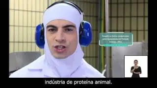 Série 100% SEGURO - SESI - Frigorífico - Cuidados no uso de Serras - Tradução para Libras