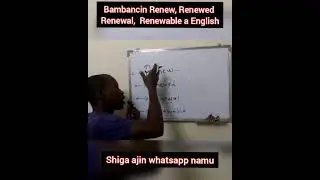 Bambancin Renew, Renewed Renewal, Renewable a English#learnenglishdaily #mood