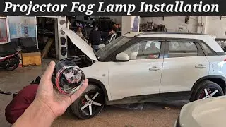 Projector Fog Light Installation ✨️#modificition #automobile #viralvideo #car #gohana #vicky #india
