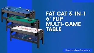 Fat Cat 3 in 1 6' Flip Multi Game Table