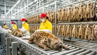 Inside the Hyena Leather Factory: From Bones & Hide to City Fashion Models (Full Process)