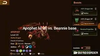 Apophet lvl.20 training flight