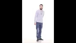 Футболка длинный рукав серая