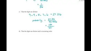 Yr 11 Ext 1 Combinatorics 6 - Using counting in probability