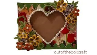 Diy unique photo frame/Quilling frame/heart photo frame