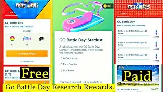 Go Battle Day : Stardust Paid Research Vs Free Research In Pokemon Go | Go Battle League PvP
