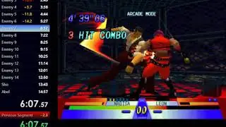 Battle Arena Toshinden 3 Speedrun Arcade Mode Easy 1 Round PB 1434