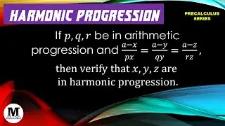 1.24 | Harmonic Progression | Introduction to Harmonic Progression