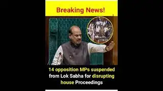 After five Congress Lok Sabha members, we resuspended from Lok Sabha for the remainder ...