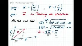 Winkelhalbierender Vektor