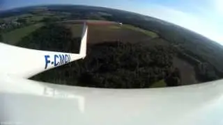 Vol en planeur DG 1000 HF MODEL avec cam&eacute;ra embarqu&eacute;e Mobius.