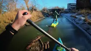 SUP TV | 1 HOUR WINTER SUN ☀️ ❄️ SUP SESSION [4K] Slow TV - Stand Up Paddle & Cool Trap/HipHop Beats