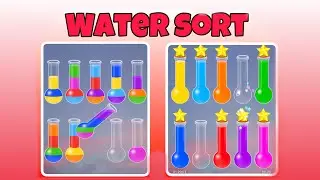 Water sort 143 level  so hard one #games #androidgames #gameplayshorts