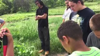 Joe Giago teaches Lakota oral history of the Cansasa (red willow bark) at YoungMensGathering.com
