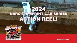 NARC 410 SPRINT CAR SERIES - 2024 Action Reel!