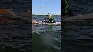 Itiwit X500 Strenfit inflatable kayak on sea water