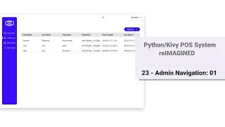 Python/Kivy POS System v2: 23 - Admin Nav 01