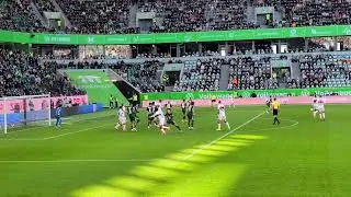 Eckball Tiago Tomas Wolfsburg vs. VfB Stuttgart 18.10.2025