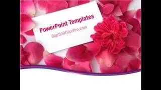 Petals PowerPoint Template Backgrounds - DigitalOfficePro #05167
