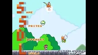 Same Sprites, Different Levels - Super Mario World Rom Hack