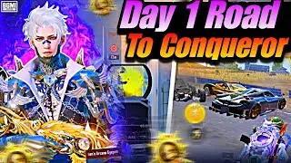 Day 1 Road to Conqueror Rank push 🤯☠️ Bgmi ❤️ | squad  | SOLO VS SQUAD 