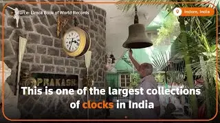 Indian timekeeper flaunts his antique clock collection