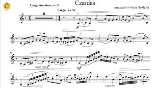 Czardas by Vittorio Monti (Violin Solo with Piano Accompaniment/Sheets)