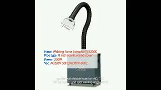 KNOKOO 200W Welding Fume Extractor FES200K Mobile Welding Smoke Purifier With Flexible Hose