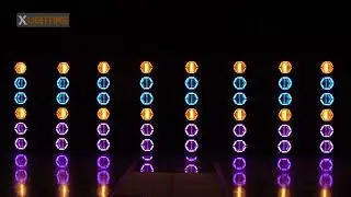 LED RGBW Retro effect stage Light X-E08 #ledeffectlight #stageequipment #stagelight