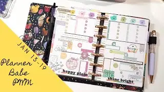 PLAN WITH ME | MINI VERTICAL HAPPY PLANNER | Planner Babe | Jan 13-19 | That Pixie Planner Life