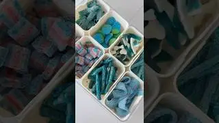 Blue candy restock 💙 🍬 ✨#asmr #restock #candy #organize #blue