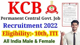 KCB Recruitment 2022 | Kamptee Cantonment Board Vacancy 2022, Eligibility And Notification, Syllabus