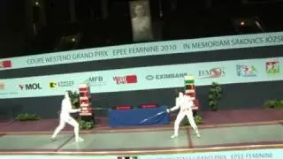 20100116 we gp Budapest semifinal podium HEIDEMANN Britta GER 14 vs SOZANSKA Monika GER 15 sd No