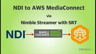 NDI to SRT to AWS Elemental MediaConnect via Nimble Streamer