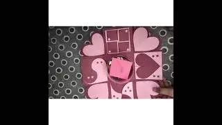 5 pics in explosion💣💥box📦 ❤|| Handmade work #simplecraft #explosion box #craft