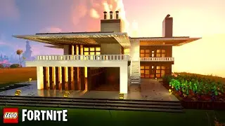 LEGO Fortnite Tutorial: Real Modern House Build Step-by-Step inspired by Kor Architects