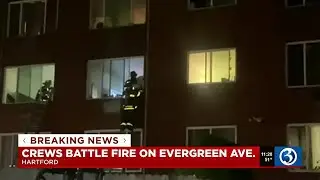 Hartford Fire Department responds to 3-alarm fire at condo building