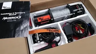 Mile Marker Maverick5 5000 lb winch unboxing