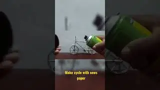 make a news paper cycle,,paper sculpture