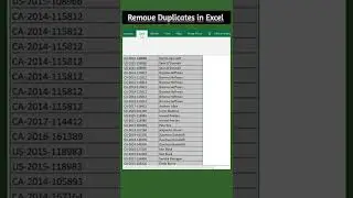 Remove Duplicates in Excel | #excelshortsvideo | #shorts #Swapnjeet #excel #exceltricks