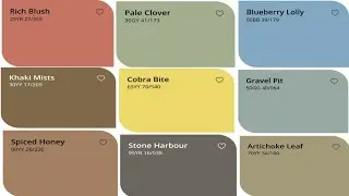 Цвета красок Dulux 2023 || Сочетания цветов для стен || Цвета красок Dulux для гостиной